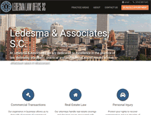 Tablet Screenshot of ledesmalaw.com